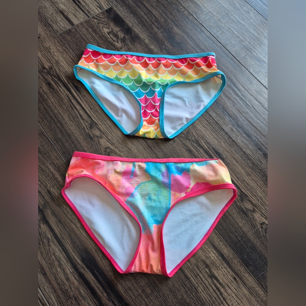 Flexi Lexi Rainbow Mermaid bikini shorts hot yoga swim SUP beach pole dance